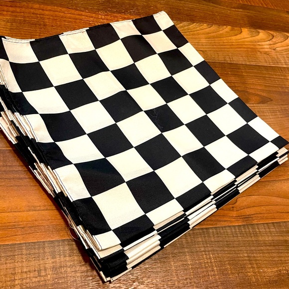 Racing Bandanas 11-pack Black & White Checkered Bandanas - Picture 1 of 6